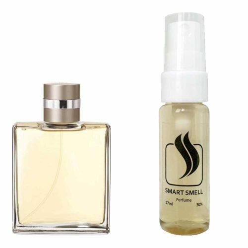 Тестер духів 17 мл з аналогом Chanel, Allure Homme. Товар на фото праворуч, ліворуч - приклад орігінального флакону.