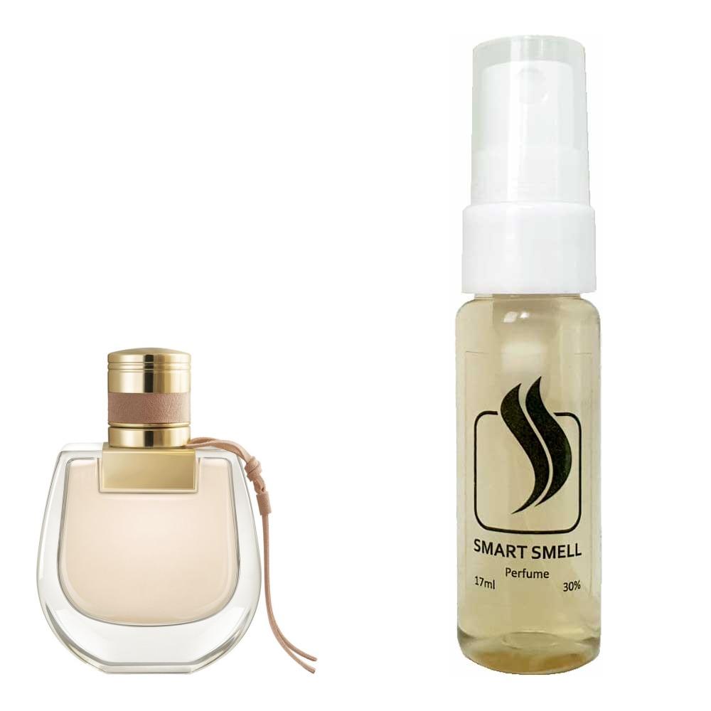 Тестер духов 17 мл c аналогом Chloe, Nomade. Товар на фото справа, слева - пример оригинального флакона.