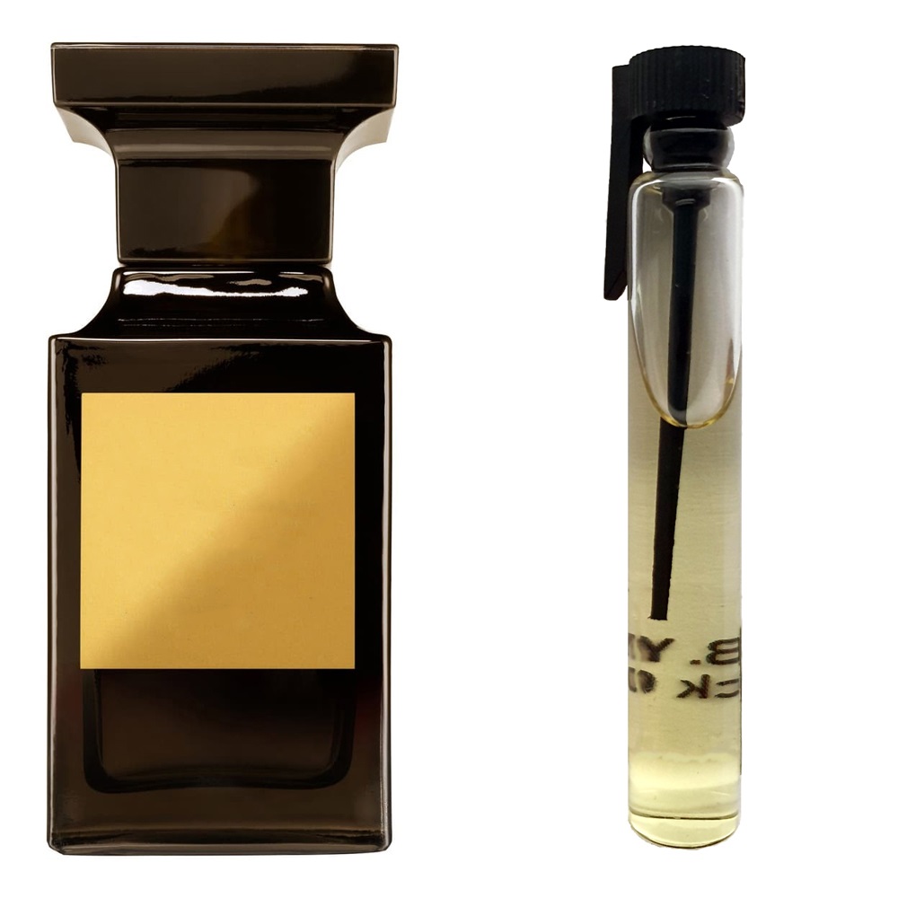 Пробник духів 3 мл з аналогом Tom Ford, Tobacco Vanille. Товар на фото праворуч, ліворуч - приклад орігінального флакону.