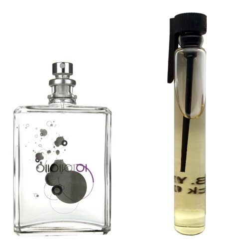 Пробник духов 3 мл c аналогом Escentric Molecules, Molecule 01. Товар на фото справа, слева – пример оригинального флакона.