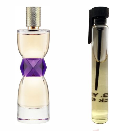 Пробник духов 3 мл c аналогом Yves Saint Laurent, Manifesto. Товар на фото справа, слева – пример оригинального флакона.