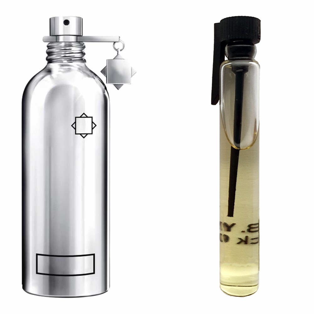 Пробник духов 3 мл c аналогом Montale, Vanille Absolu. Товар на фото справа, слева – пример оригинального флакона.