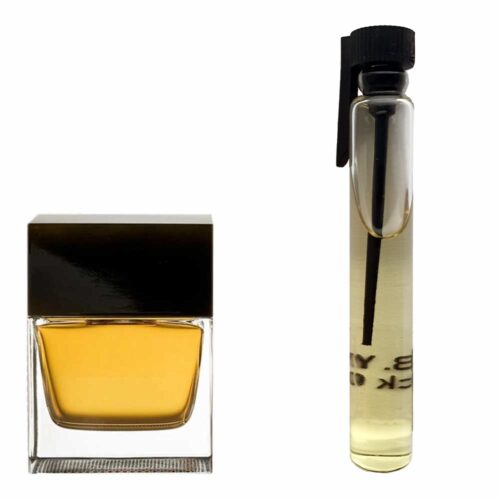 Пробник духов 3 мл c аналогом Gucci, Gucci Pour Homme. Товар на фото справа, слева – пример оригинального флакона.