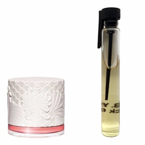 Пробник духов 3 мл c аналогом Cacharel, Scarlett. Товар на фото справа, слева – пример оригинального флакона.