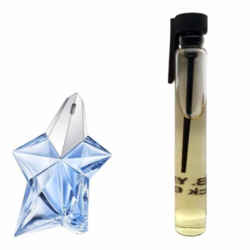 Пробник духів 3 мл з аналогом Mugler, Angel. Товар на фото праворуч, ліворуч - приклад орігінального флакону.