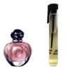 Пробник духов 3 мл c аналогом Christian Dior, Poison Girl. Товар на фото справа, слева - пример оригинального флакона.