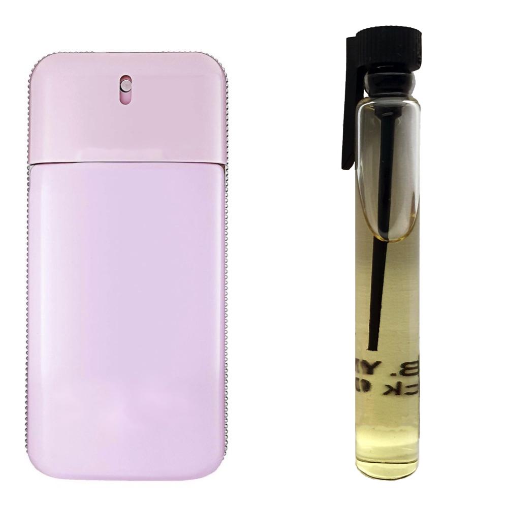 Пробник духов 3 мл c аналогом Givenchy, Play For Her. Товар на фото справа, слева - пример оригинального флакона.