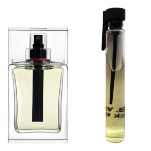Пробник духов 3 мл c аналогом Christian Dior, Dior Homme Sport. Товар на фото справа, слева - пример оригинального флакона.