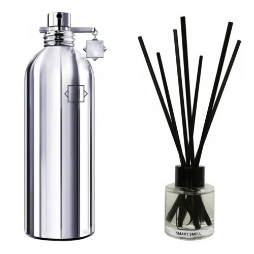 Аромадиффузор 50 мл c аналогом Montale, Chocolate Greedy. Товар на фото справа, слева – пример оригинального флакона.