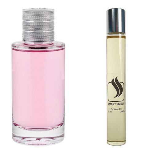 Масляные духи 11 мл c аналогом Christian Dior, Joy. Товар на фото справа, слева – пример оригинального флакона.