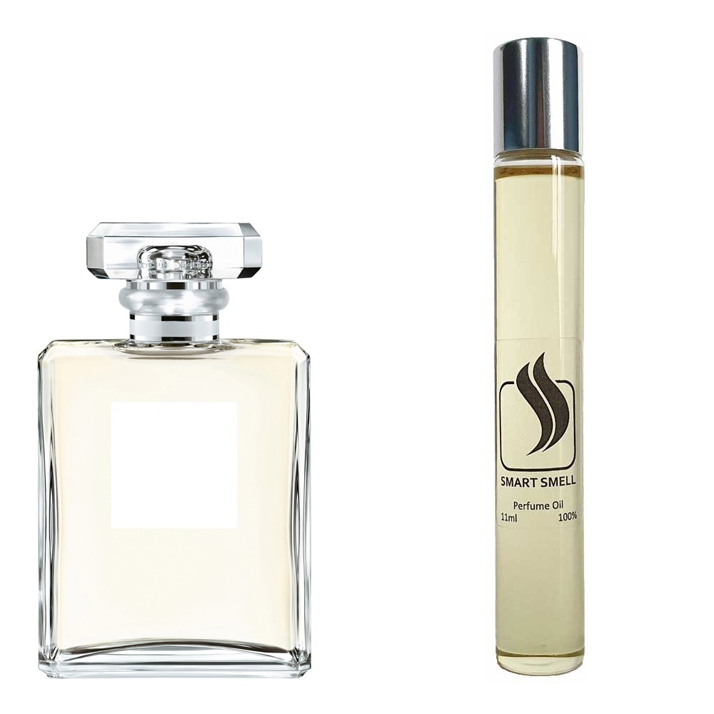 Масляные духи 11 мл c аналогом Chanel, Chanel №5 L'Eau. Товар на фото справа, слева – пример оригинального флакона.