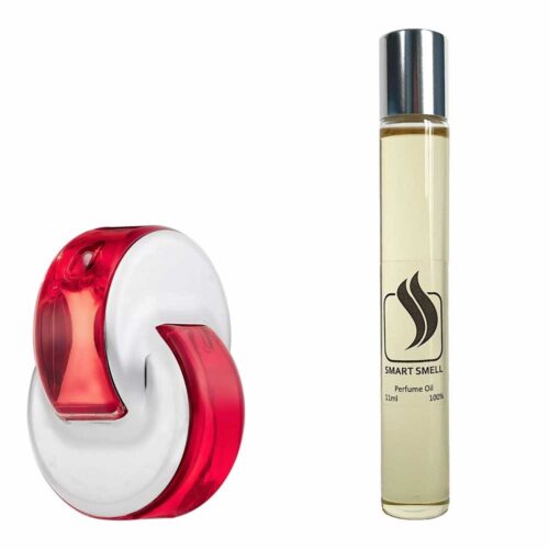 Масляные духи 11 мл c аналогом Bvlgari, Omnia Coral. Товар на фото справа, слева – пример оригинального флакона.