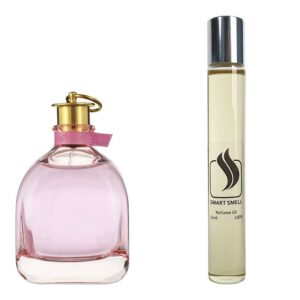 Масляные духи 10 мл c аналогом Lanvin, Rumeur 2 Rose. Товар на фото справа, слева - пример оригинального флакона.