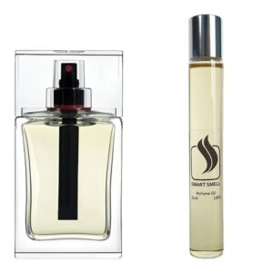 Масляные духи 10 мл c аналогом Christian Dior, Dior Homme Sport. Товар на фото справа, слева - пример оригинального флакона.