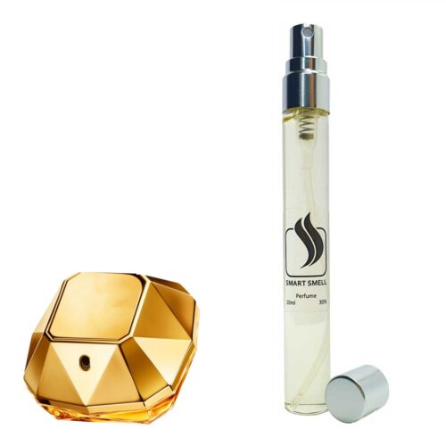 Духи-ручка (дорожный парфюм) 10 мл c аналогом Paco Rabanne, Lady Million. Товар на фото справа, слева – пример оригинального флакона.