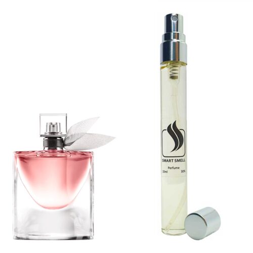 Духи-ручка (дорожный парфюм) 10 мл c аналогом Lancome, La Vie Est Belle. Товар на фото справа, слева – пример оригинального флакона.