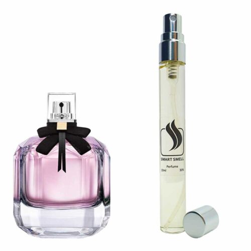 Духи-ручка (дорожный парфюм) 10 мл c аналогом Yves Saint Laurent, Mon Paris. Товар на фото справа, слева – пример оригинального флакона.