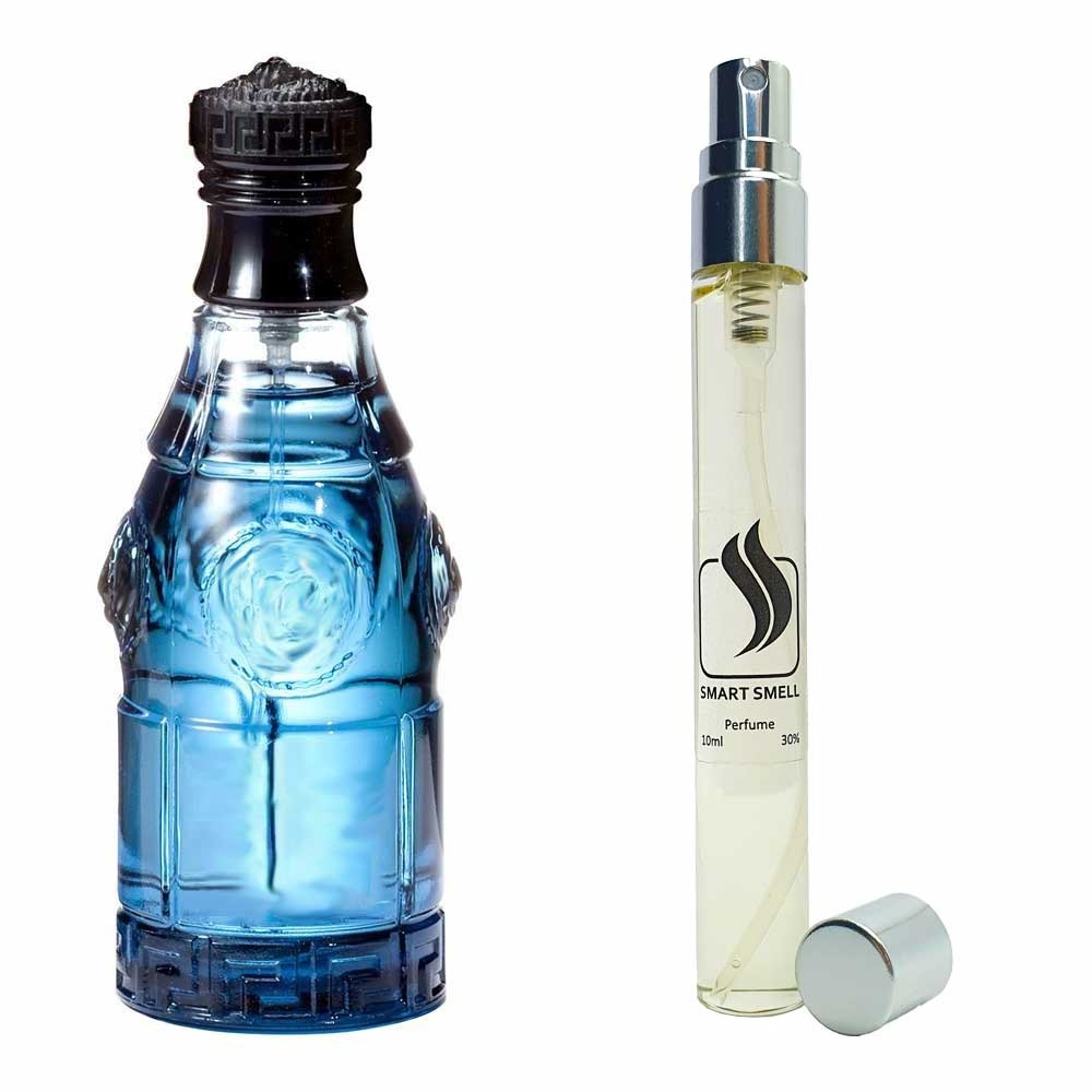 Духи-ручка (дорожній парфум) 10 мл з аналогом Versace, Blue Jeans. Товар на фото праворуч, ліворуч - приклад орігінального флакону.