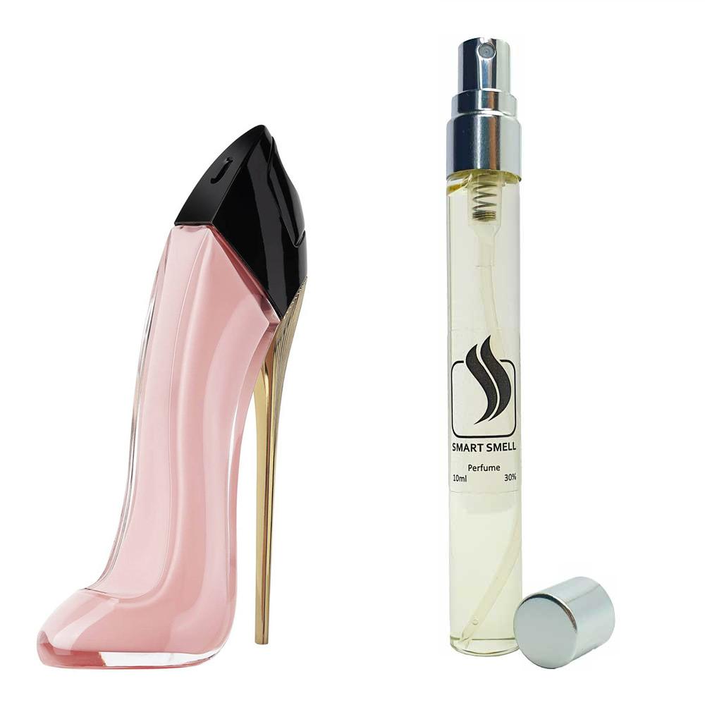 Духи-ручка (дорожній парфум) 10 мл з аналогом Good Girl Blush, Carolina Herrera. Товар на фото праворуч, ліворуч - приклад орігінального флакону.