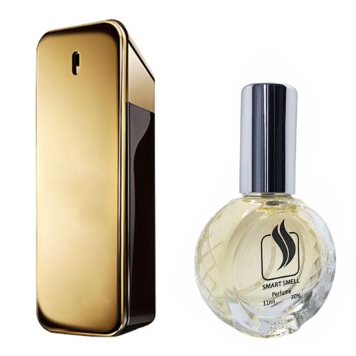 Духи со спреем 11 мл c аналогом Paco Rabanne, 1 Million. Товар на фото справа, слева – пример оригинального флакона.