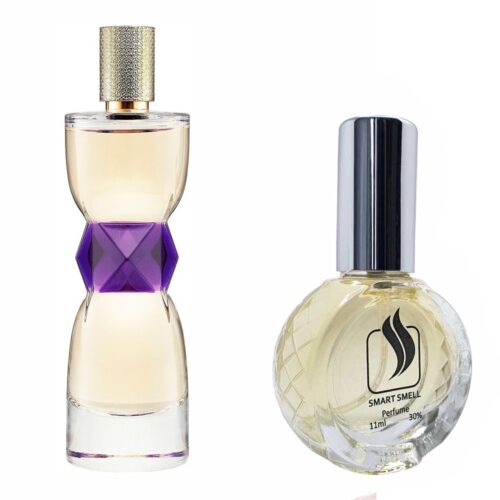 Духи со спреем 11 мл c аналогом Yves Saint Laurent, Manifesto. Товар на фото справа, слева – пример оригинального флакона.