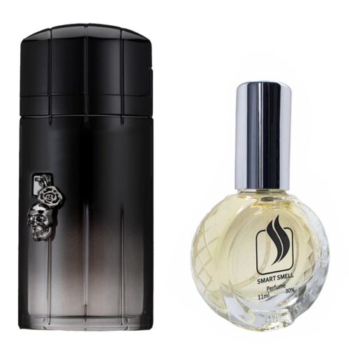 Духи зі спреєм 11 мл з аналогом Paco Rabanne, Black XS L'Exces for Him. Товар на фото праворуч, ліворуч - приклад орігінального флакону.