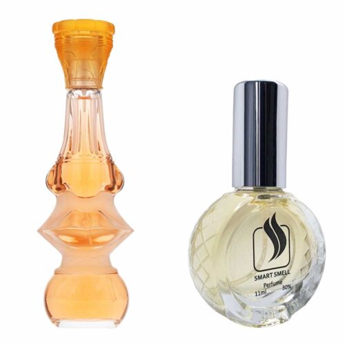 Духи со спреем 11 мл c аналогом Salvador Dali, Dalissime. Товар на фото справа, слева – пример оригинального флакона.