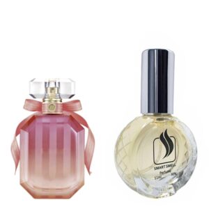 Духи со спреем 11 мл c аналогом Victoria's Secret, Bombshell Summer 2017. Товар на фото справа, слева - пример оригинального флакона.