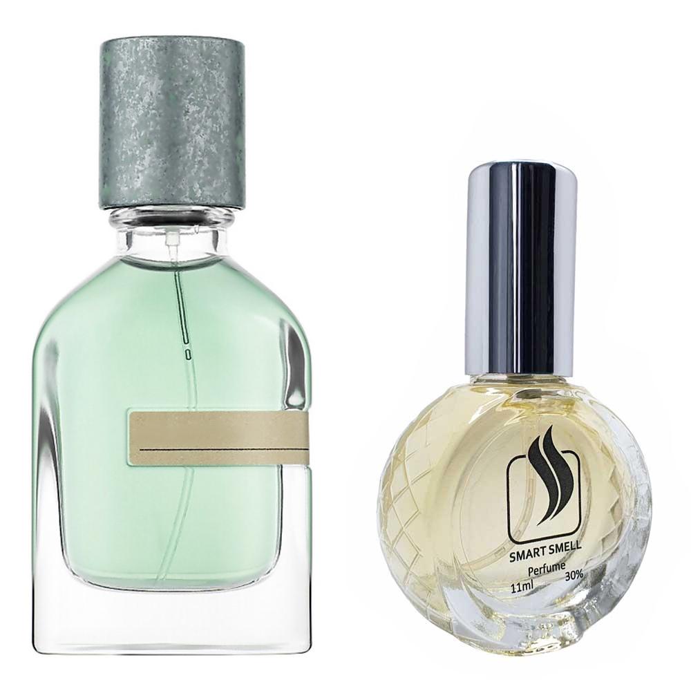 Духи зі спреєм 11 мл з аналогом Orto Parisi, Megamare. Товар на фото праворуч, ліворуч - приклад орігінального флакону.