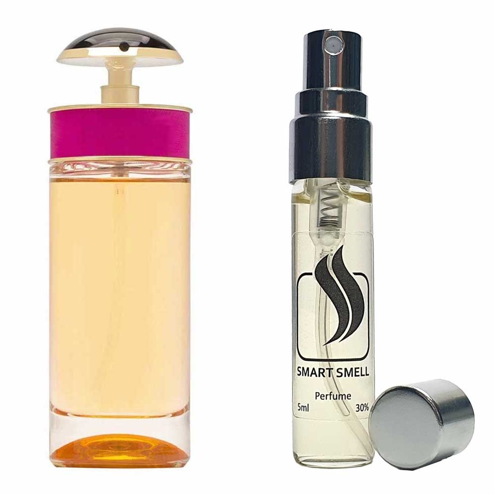 Духи-ручка (дорожній парфум) 5 мл з аналогом Prada, Prada Candy. Товар на фото праворуч, ліворуч - приклад орігінального флакону.