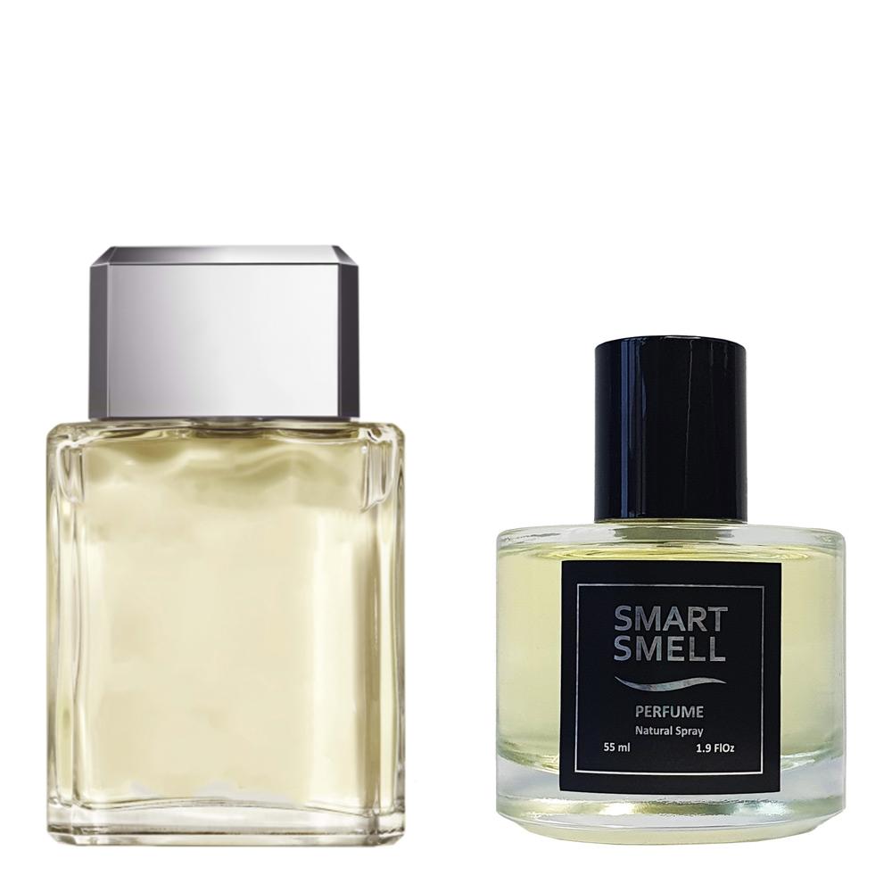 Духи в стекле 55 мл c аналогом Chanel, Egoiste Platinum. Товар на фото справа, слева - пример оригинального флакона.