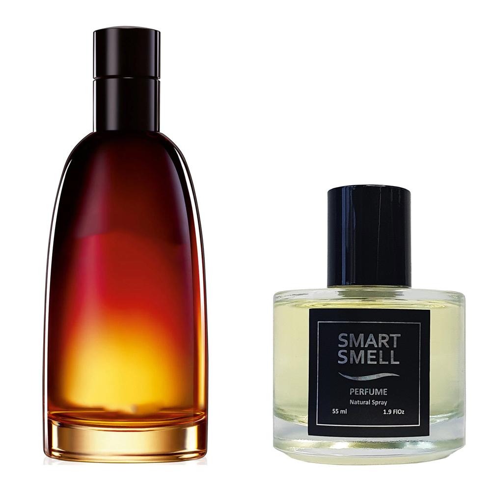 Духи в стекле 55 мл c аналогом Christian Dior, Fahrenheit. Товар на фото справа, слева - пример оригинального флакона.