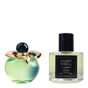 Духи в стекле 55 мл c аналогом Nina Ricci, Bella. Товар на фото справа, слева - пример оригинального флакона.