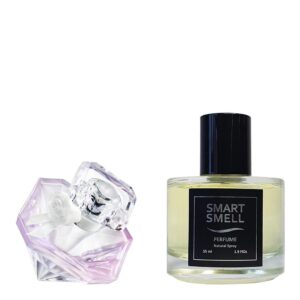 Духи в стекле 55 мл c аналогом Lancome, La Nuit Tresor Musc Diamant. Товар на фото справа, слева - пример оригинального флакона.