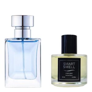 Духи у склі 55 мл з аналогом Versace, Versace pour Homme. Товар на фото праворуч, ліворуч - приклад орігінального флакону.