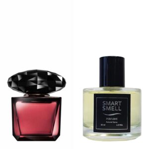 Духи в стекле 55 мл c аналогом Versace, Crystal Noir. Товар на фото справа, слева - пример оригинального флакона.