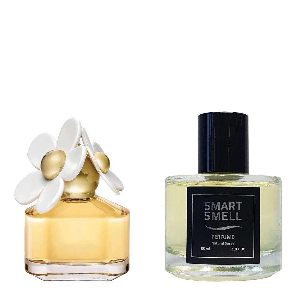 Духи в стекле 55 мл c аналогом Marc Jacobs, Daisy. Товар на фото справа, слева - пример оригинального флакона.