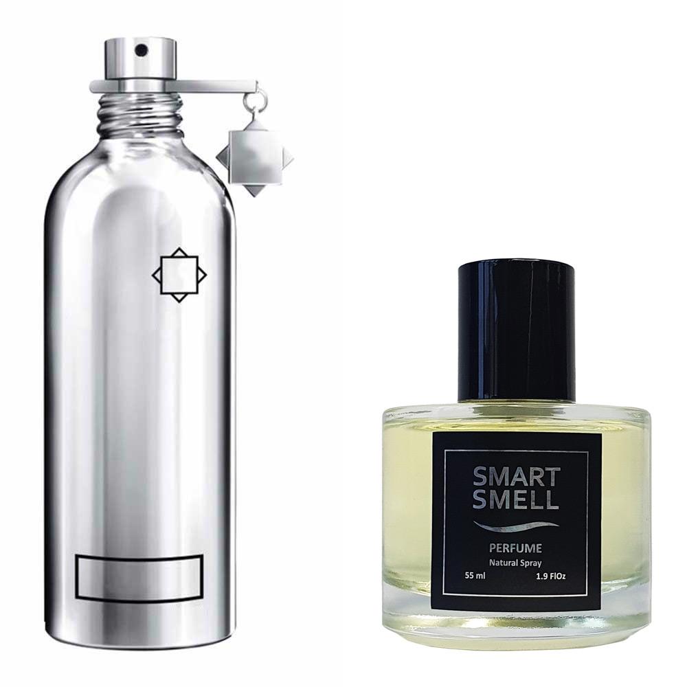 Духи у склі 55 мл з аналогом Montale, Wild Pears. Товар на фото праворуч, ліворуч - приклад орігінального флакону.