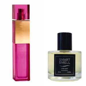 Духи в стекле 55 мл c аналогом Yves Saint Laurent, Elle. Товар на фото справа, слева - пример оригинального флакона.