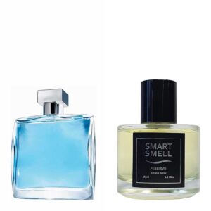 Духи в стекле 55 мл c аналогом Azzaro, Chrome. Товар на фото справа, слева - пример оригинального флакона.