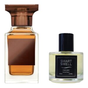 Духи в стекле 55 мл c аналогом Ebene Fume, Tom Ford. Товар на фото справа, слева - пример оригинального флакона.