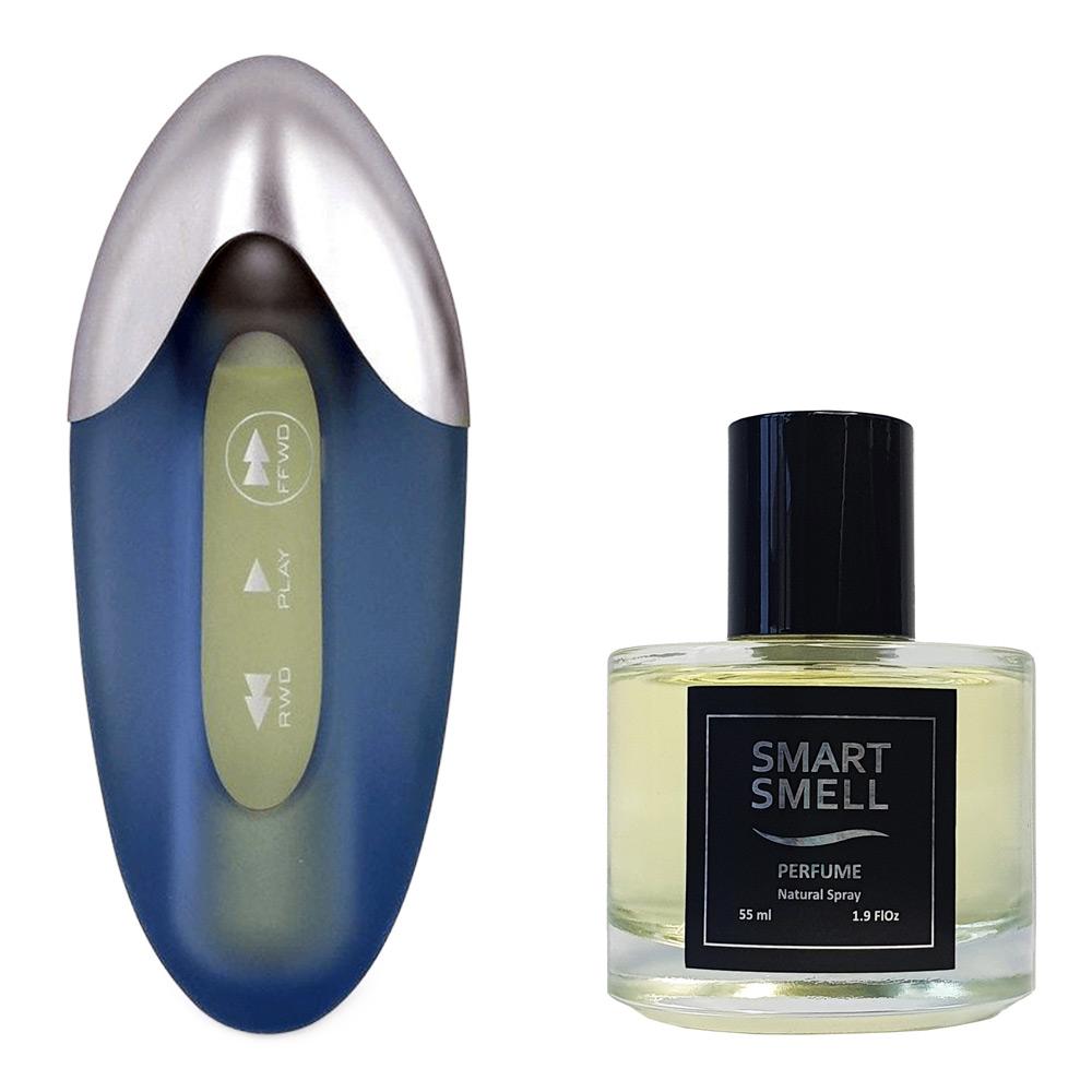 Духи у склі 55 мл з аналогом Oblique Play, Givenchy. Товар на фото праворуч, ліворуч - приклад орігінального флакону.