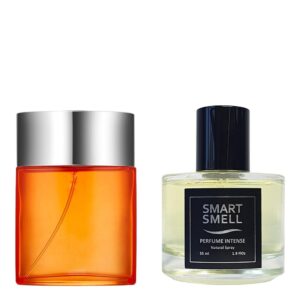 Духи-интенс в стекле 55 мл c аналогом Clinique, Happy for Men. Товар на фото справа, слева - пример оригинального флакона.