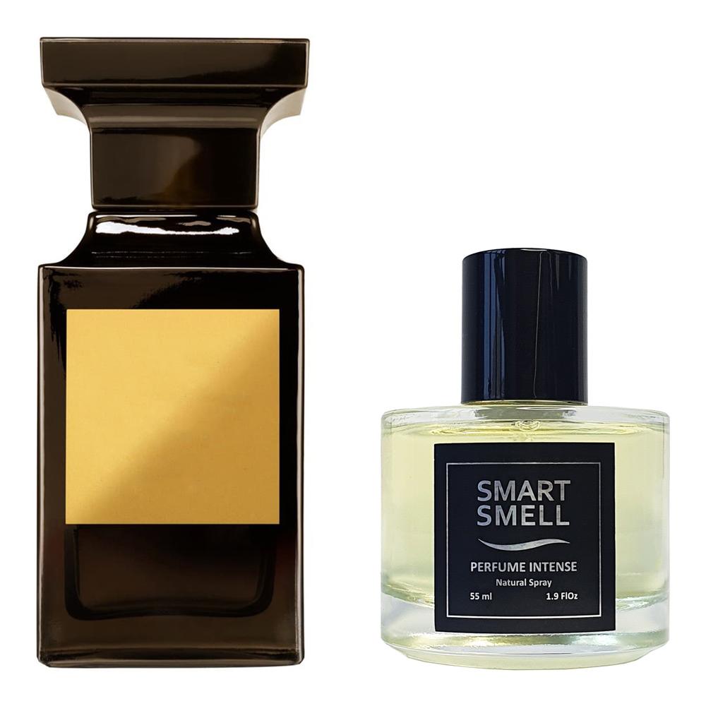 Духи-інтенс у склі 55 мл з аналогом Tom Ford, Tuscan Leather. Товар на фото праворуч, ліворуч - приклад орігінального флакону.