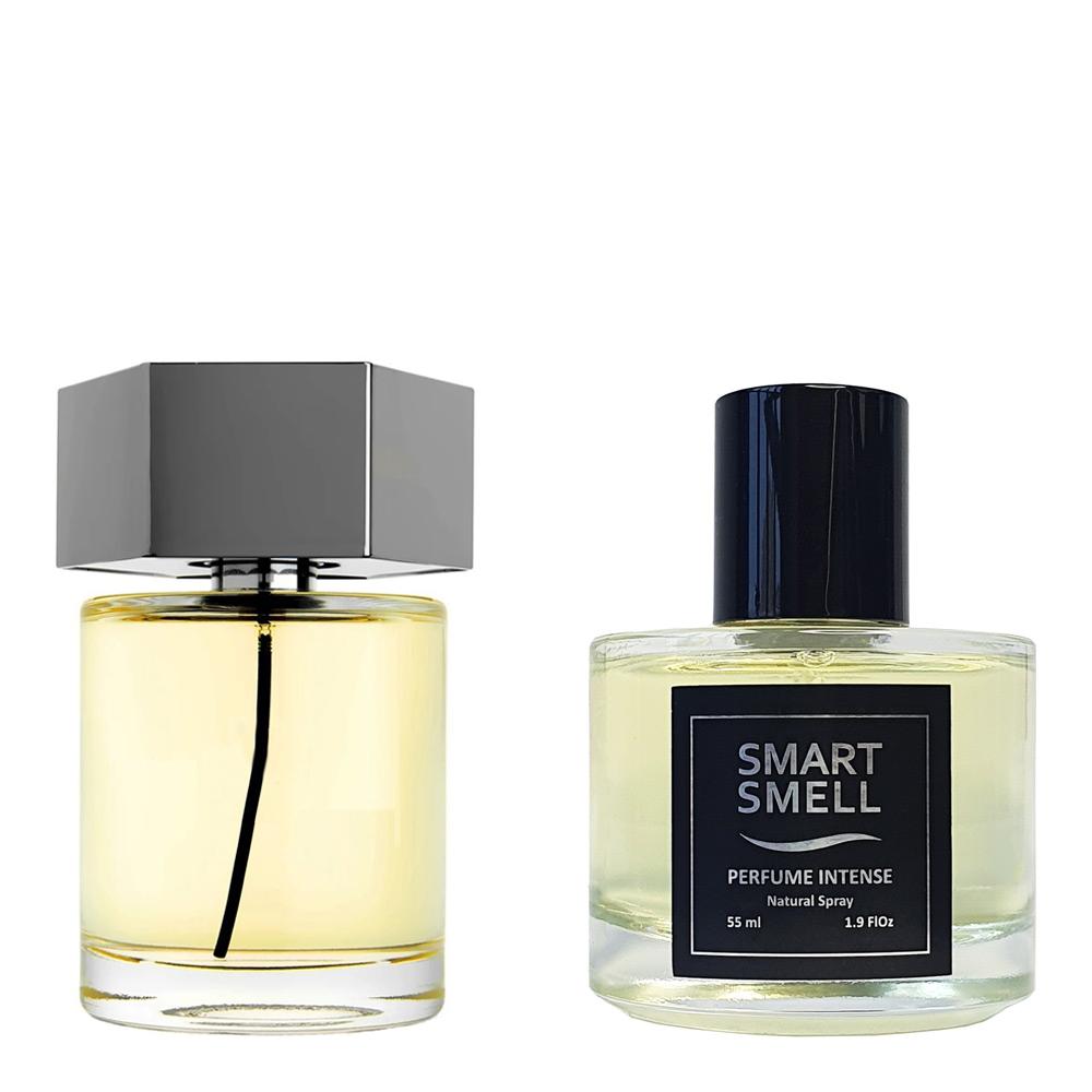 Духи-интенс в стекле 55 мл c аналогом Yves Saint Laurent, L'Homme. Товар на фото справа, слева - пример оригинального флакона.