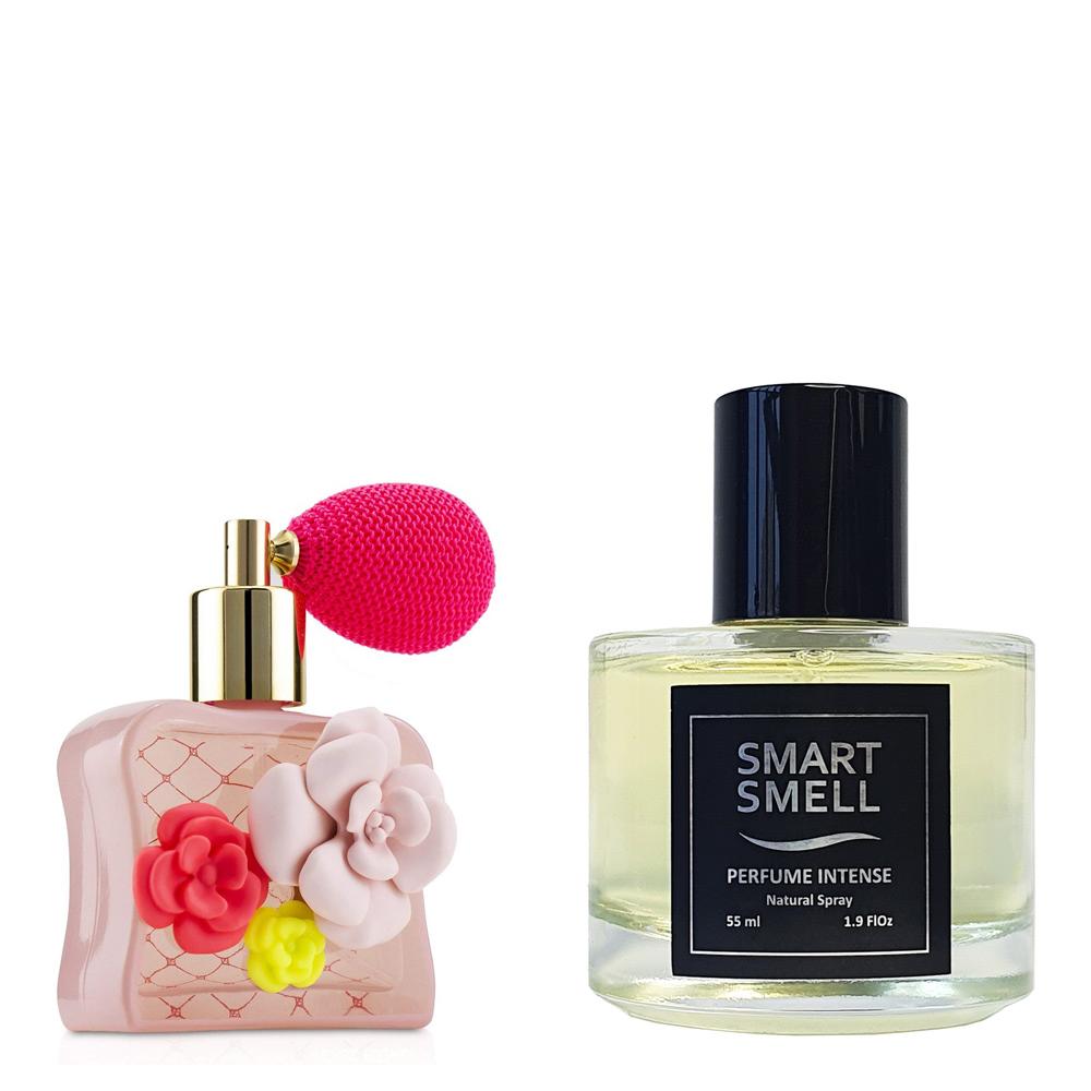 Духи-інтенс у склі 55 мл з аналогом Victoria's Secret, Tease Flower. Товар на фото праворуч, ліворуч - приклад орігінального флакону.