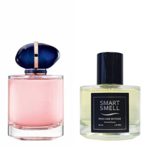 Духи-интенс в стекле  55 мл c аналогом Giorgio Armani, My way. Товар на фото справа, слева - пример оригинального флакона.