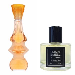 Духи-интенс в стекле  55 мл c аналогом Salvador Dali, Dalissime. Товар на фото справа, слева - пример оригинального флакона.