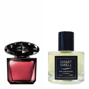 Духи-интенс в стекле  55 мл c аналогом Versace, Crystal Noir. Товар на фото справа, слева - пример оригинального флакона.