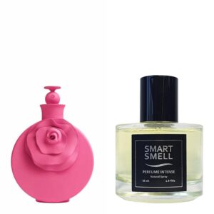 Духи-интенс в стекле 55 мл c аналогом Valentino, Valentina Pink. Товар на фото справа, слева - пример оригинального флакона.